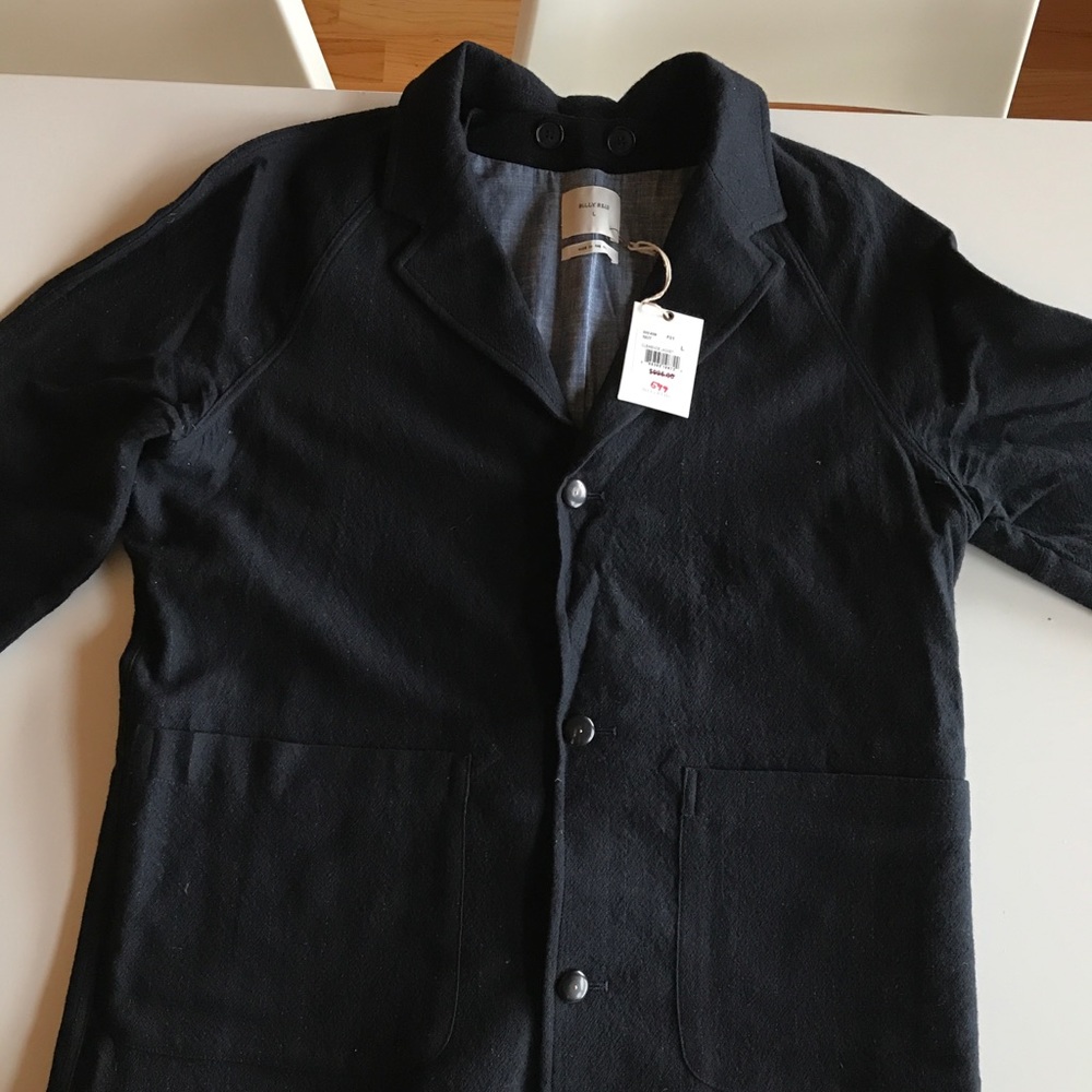 Billy Reid Clemence Jacket (Navy Wool Blazer/Vest)